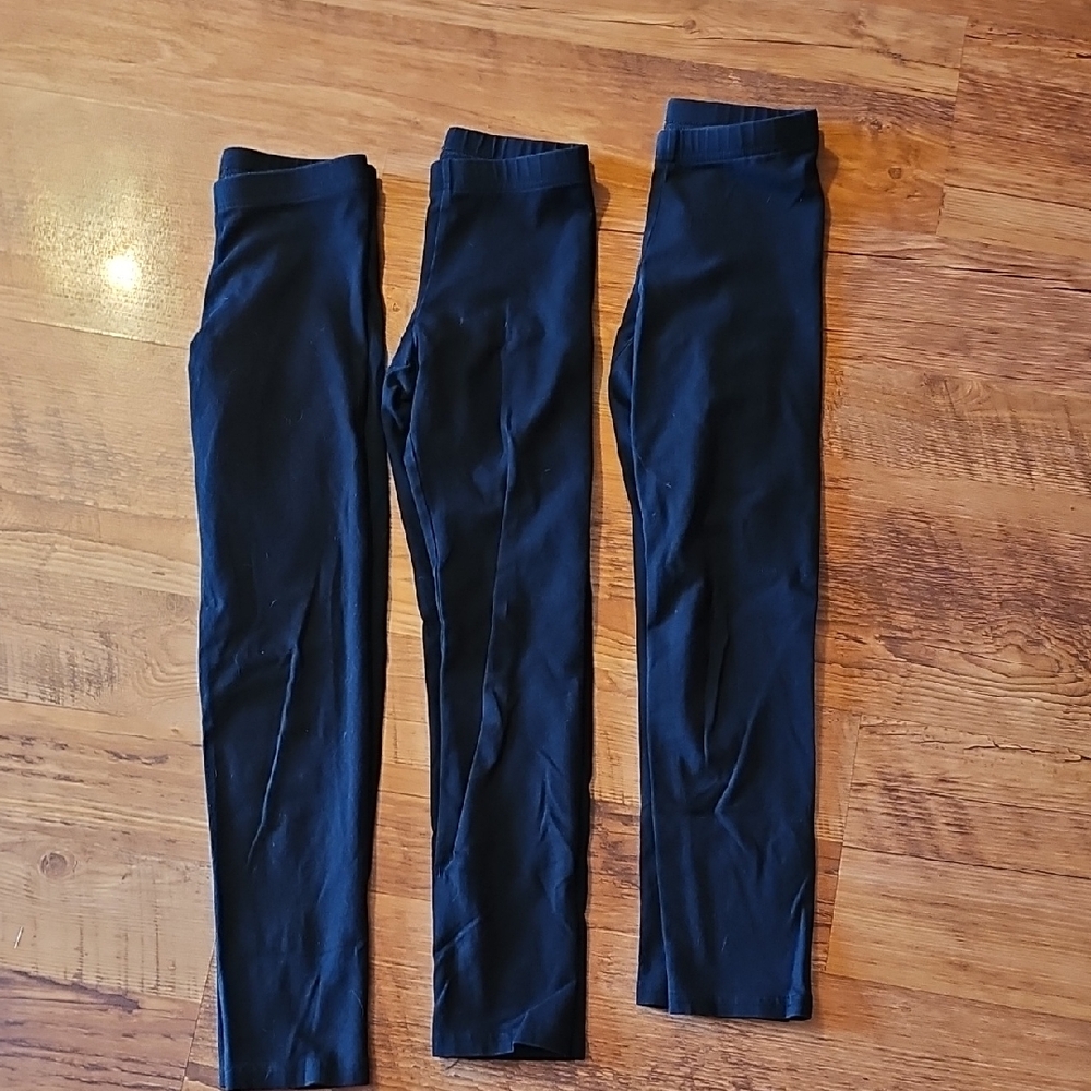 Old Navy Kids Black Leggings. Lot Of 3. All Size 8